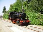 Lok 20 am 24.09.2011 auf dem Bahnhofsfest, zum 40-jhrigen Jubilum der UEF, in Ettlingen Albgaubad.