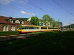 S30152 war am 14.05.2013 aus TW 569 und Tw 504 gebildet und konnte beim Verlassen des Bahnhofes Ettlingen Stadt (RETT) fotografisch festgehalten werden.