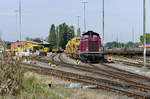 211 345-4 mit Bauzug von Eiffage Rail im Bf Euskirchen - 19.07.2017