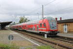 D-DB 50 80 86-75 017-3 DBpzfa 763.9 als RE 3150 aus Rathenow, am 10.10.2023 in Falkenberg (Elster).