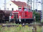 362 509-2 am 24.08.2007 in Falkenberg (Elster) Unterer Bahnhof.