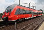 Hier 442 506-2 als RB43 (RB28893) von Falkenberg(Elster) nach Cottbus, dieser Triebzug stand am 12.7.2014 in Falkenberg(Elster).