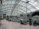 Die Bahnhofshalle von  Frankfurt am Main Flughafen -  Fernbahnhof  am 29.01.08!!!
