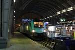 ÖBB Siemens Taurus 1116 244 mit dem Klimajet am 15.01.22 in Frankfurt am Main Hbf 