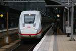 DB Fernverkehr ICE4 (412 xxx) am 06.01.24 in Frankfurt am Main Hauptbahnhof vom Bahnsteig aus fotografiert