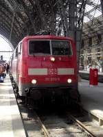 111 070-9 steht mit einer RB in Frankfurt am Main Hbf am 20.06.13