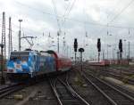 DB Regio 146 246-4 (Bahnland Bayern Werbung) am 01.03.15 in Frankfurt am Main Hbf vom Bahnsteig aus fotografiert