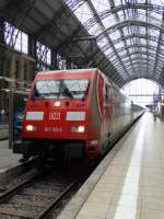 DB Fernverkehr 101 110-5 Eintracht Frankfurt am 13.09.15 in Frankfurt am Main Hbf