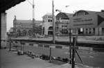 Hauptbahnhof Frankfurt während des S-Bahnbaus im Jahr 1975 mit Blick auf die Nordseite