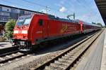 146 226-6 steht am 30.05.2019 mit dem RE5343 von Offenburg nach Basel Badischer Bahnhof im Freiburger Hauptbahnhof.