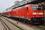 146 233-2 hat am 30.05.2019 mit der RB17067 von Offenburg nach Neuenburg(Baden) den Freiburger Hauptbahnhof erreicht.