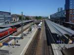 Freiburger Hauptbahnhof ,Breisgau-S-Bahn im Vordergrund,links wird ein Regio-Zug bereitgestellt 21.06.2008