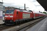 146 114-4 mit RE nach Basel/Bad in Freiburg am 27.08.2011