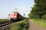 111 062-6 rattert mit ihrer RB nach Offenburg am 29.06.12 dem Hp Freiburg- St.