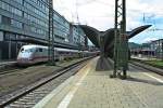 401 590-5 als ICE 278 nach Berlin Ostbahnhof am 09.05.13 beim Halt in Freiburg (Breisgau) Hbf.