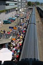 Am 12.07.2013 wurde im Freiburger Hbf offizelle die TGV Linie von Freiburg nach Paris und ein TGV Duplex vorgestellt.