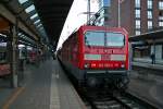 143 810-0 mit der RB 26542 von Neuenburg (Baden) nach Emmebdingen am Morgen des 06.03.14 beim Halt in Freiburg (Breisgau) Hbf.