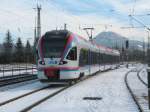 Die BLB von Berchtesgaden fhrt zum Abstellgleis in Freilassing.