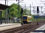 Frstenwalde/Spree Bahnhof fhrt die OE 35  von  Bad Saarow  ein  Aufgenommen am 4 Mai 2008  