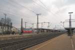 Die Bahnsteige 7, 6 und 4 in Fulda; 04.04.2012