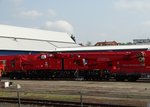 DB Netz Notfalltechnik Schwerlastkran Multi Tasker 1200 am 13.05.16 in Fulda Bhf vom Bahnsteig aus fotografiert