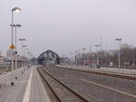 Die Bahnsteige 4 und 5 am 24.03.2019 in Gera Hbf.