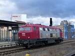 Weser Ems Eisenbahn GmbH WEE 216 158-6 ( 9280 1216 158-6 D-WEE ) auf dem Weg durch Gera am 31.1.2022