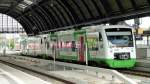 Eine VT301 der Elster Saale Bahn in Gera Hauptbahnhof.