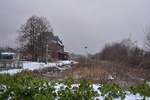 Blick auf den ehemaligen Bahnhof Gernrode ander Bahnstrecke  Quarmbeck – Gernrode – Ballenstedt – Ermsleben nach Aschersleben.