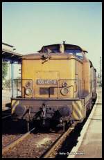 106407 am 3.10.1990 im HBF Gotha.