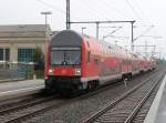 RE 38350 Elsterwerda-Stralsund erreichte am 20.September 2010 Greifswald.