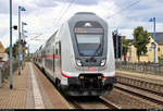 DBpbzfa 668.2 mit Schublok 146 567-3 DB als IC 2039 (Linie 56) von Norddeich Mole nach Leipzig Hbf durchfährt den Hp Greppin auf der Bahnstrecke Trebnitz–Leipzig (KBS 251).