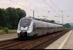 9442 304 (Bombardier Talent 2) von Abellio Rail Mitteldeutschland als RE 74560 (RE16) von Halle(Saale)Hbf nach Erfurt Hbf erreicht den Bahnhof Großheringen auf Gleis 2.