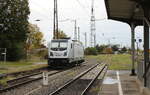 RheinCargo 187 078-1 am 24.10.2022 in Großkorbetha.