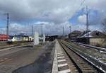 Die Bahnsteige 5 und 6 am 06.04.2021 in Göttingen.