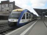 Hier ein HEX nach Halle (Saale) Hbf., bei der Ausfghrt am 18.10.2009 aus dem Halberstdter Hbf.