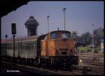 106500 hatte am 19.5.1991 diverse Rangieraufgaben im Bahnhof Halberstadt zu erledigen.