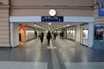 Blick auf den neuen Personentunnel der Ostseite in Halle(Saale)Hbf (Gleise 8-13 und 13a), der am 29.11.