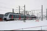 Nachschuss auf 9442 601 (Bombardier Talent 2) von Abellio Rail Mitteldeutschland als RE 74714 (RE9) nach Kassel-Wilhelmshöhe, der seinen Startbahnhof abweichend auf Halle(Saale)Hbf Gl.