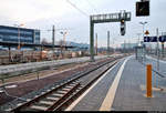 Die neue Westseite in Halle(Saale)Hbf: ein Rundgang (Bild 41)  ***  Am ersten Adventssonntag wurden im Knoten Halle (Saale) die Bahnsteige 4/5 und 6/7 samt neuem Sanitärbereich und denkmalgerecht