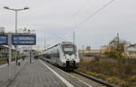 DB S-Bahn Mitteldeutschland 1442 102 als S 37565 (S5) nach Markkleeberg-Gaschwitz, am 24.10.2022 in Halle (S) Hbf.