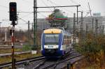 Ein HEX erreicht am 06.11.10 den Hbf Halle(S).