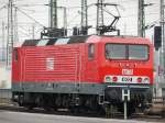 Lok der BR 143 der MEG 602 am 15.01.2014 in halle Saale HBF