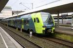 BR 1430; ET 5.01 (Stadler Flirt 160) der Nordbahn Eisenbahngesellschaft als NBE83824 (RB71) nach Wrist steht im Startbahnhof Hamburg-Altona bereit.