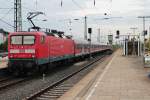 143 557-7 bei der Ausfahrt am 12.08.2014 mit einer RB (Hamburg Altona - Itzehoe) aus dem Startbahnhof gen Norden.