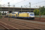 Nachschuss auf 146 542-6  Uta Gezork  der Landesnahverkehrsgesellschaft Niedersachsen mbH (LNVG), vermietet an die metronom Eisenbahngesellschaft mbH, als RE 82028 (RE4) von Bremen Hbf nach Hamburg