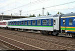 Blick auf einen Abteilwagen der Gattung  Bomdz 236.9  (51 80 84-90 208-0 D-TRAIN), Unternehmen unbekannt, der in FLX 1807 (FLX 20) von Hamburg-Altona nach Köln Hbf mit Zuglok 193 827-3 (Siemens