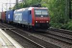 482 020 fuhr mit einen containerzug am 08.05.13 bhf harburg