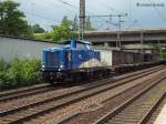 lok 41051 der EVB zog einen leeren autozug am 24.06.13 durch harburg 