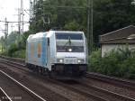 185 697-0 der RAILPOOL ist am 02.07.13 solo durch hamburg-harburg gefahren